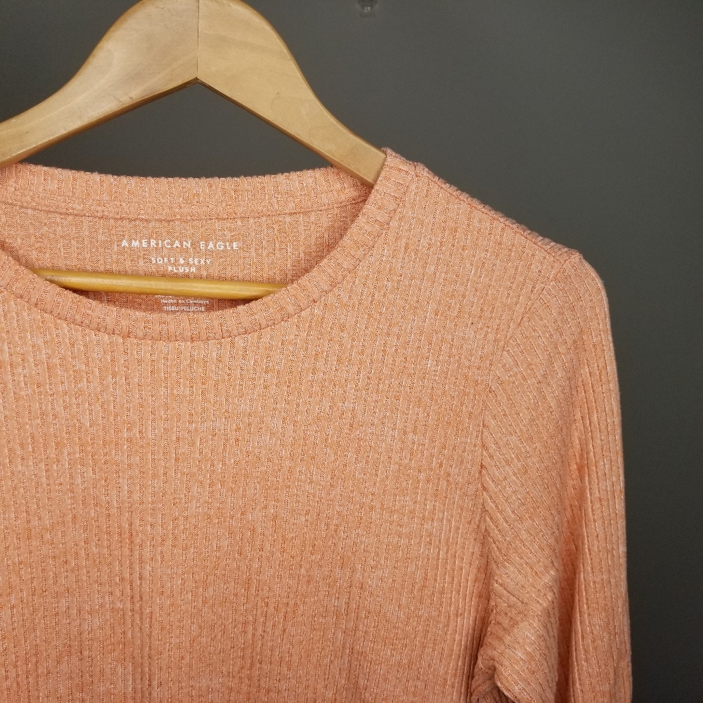 American Eagle Soft & Sexy Plush Long Sleeve Shirt